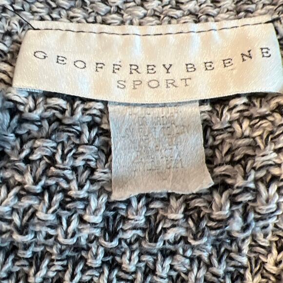 Geoffrey Beene SPORT Gray Knit Cardigan SZ LARGE - Picture 5 of 5